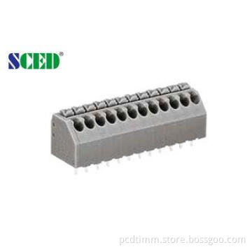 300V 5A Single Deck Spring Screwless Terminal Block Pitch 3